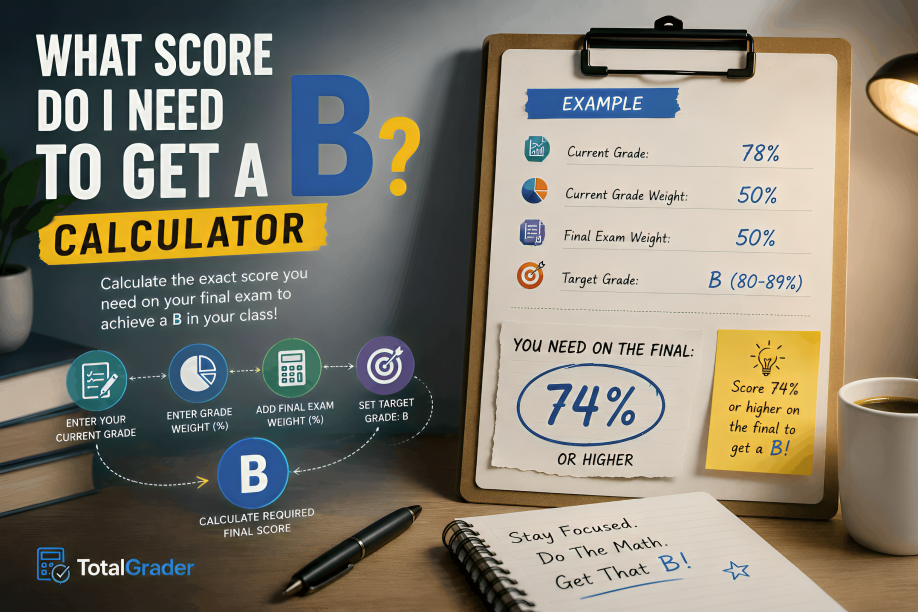 What Score Do I Need to Get a B Calculator?