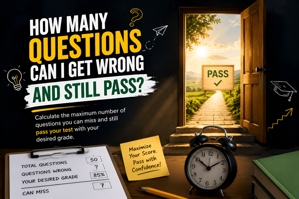 How Many Questions Can I Get Wrong and Still Pass