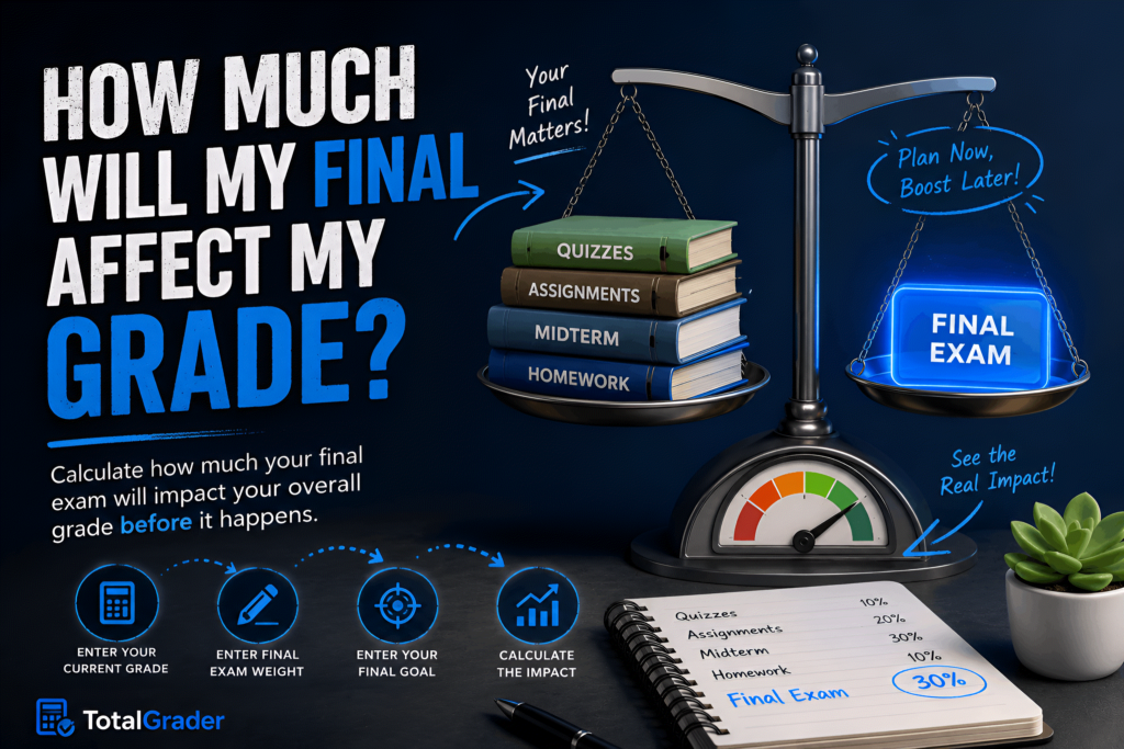 How Much Will My Final Affect My Grade Calculator