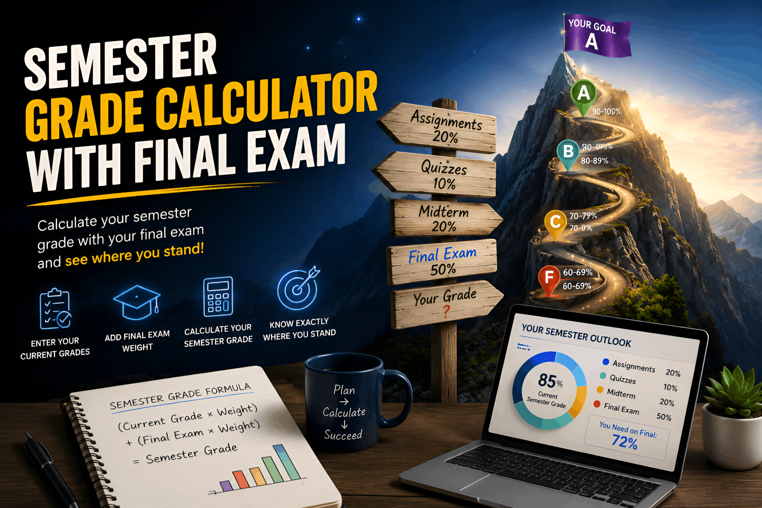 Semester Grade Calculator With Final Exam