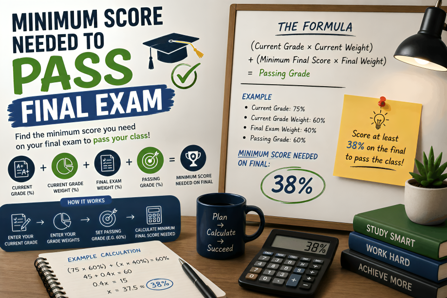 Minimum Score Needed to Pass Final Exam