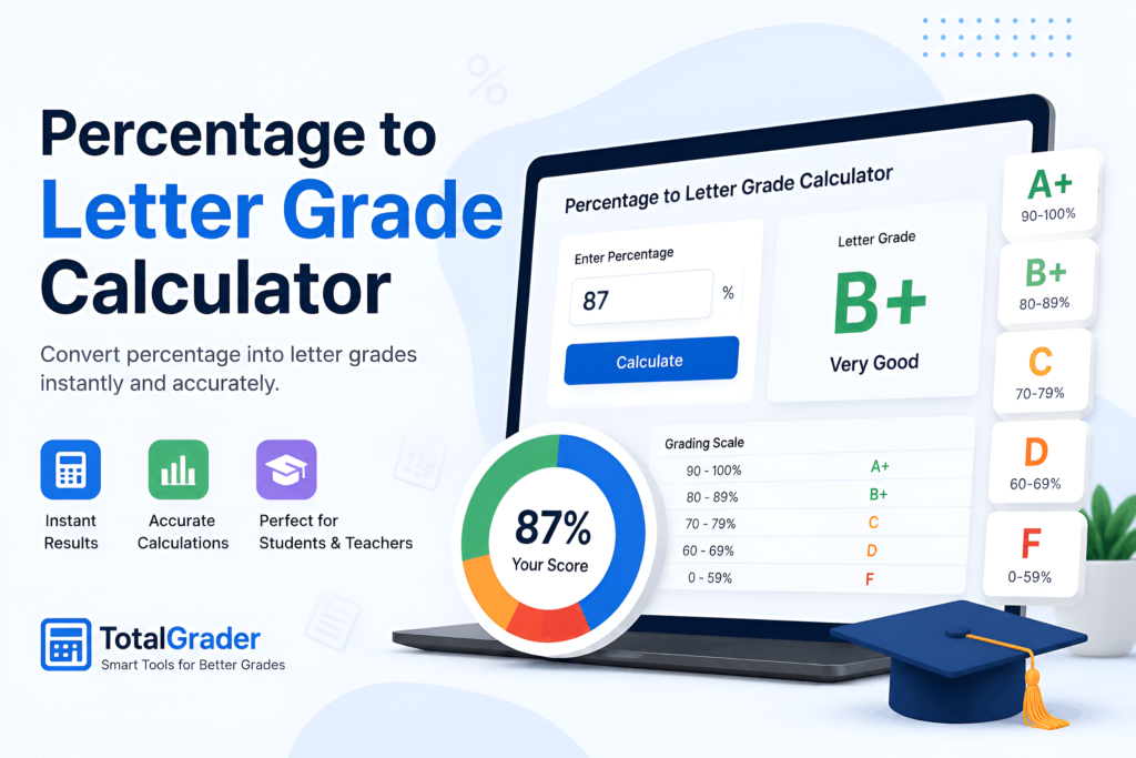 Percentage to Letter Grade Calculator
