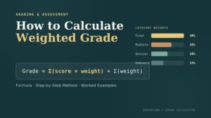 Weighted Grade Calculator by Category: Calculate Your Overall Course Grade