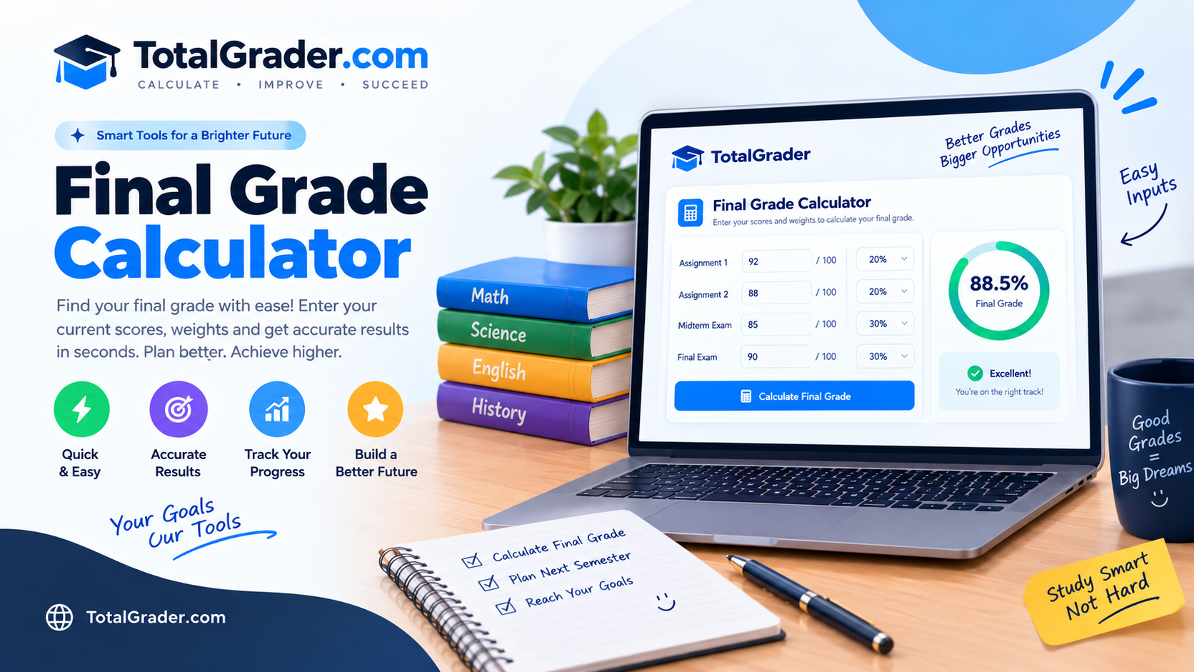 Final Grade Calculator: Calculate Your Required Final Exam Score